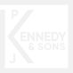 P.J. Kennedy & Sons new logo white
